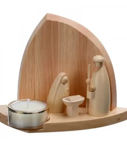 Crèche De Noël Moderne Avec Bougeoir|Schalling, crèche moderne Discount