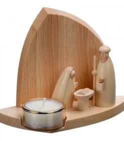 Crèche De Noël Moderne Avec Bougeoir|Schalling, crèche moderne Discount