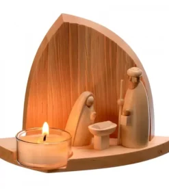 Crèche De Noël Moderne Avec Bougeoir|Schalling, crèche moderne Discount