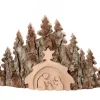 Crèche De Noël Taillee Dans Une Ecorce De Bois, Motif Etable, 20 Cm|Waldfabrik, photophore en bois et étoile sapin de Noël Best