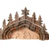 Crèche De Noël Taillee Dans Une Ecorce De Bois, Motif Grotte, 20 Cm|Waldfabrik, photophore en bois et étoile sapin de Noël