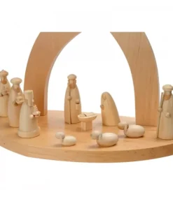 Crèche De Noël Vide A Fabriquer En Bois, 20 Cm|Schalling, crèche moderne New