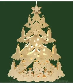 Décoration De Noël Pour Chambre D'Enfant, Sapin Electrique A Suspendre|Ratags, décos de Noël lumineuses en bois Online