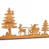 Diorama En Placage D'Olivier, Père Noël En Traineau Dans La Foret,12 Cm|Waldfabrik, photophore en bois et étoile sapin de Noël Best