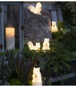 Ecureuils Lumineux 12 Cm En Acrylique, 40 Diodes Blanc Chaud|Konstsmide, guirlandes lumineuses de Noël Online