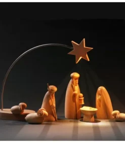 Etoile De Noël Electrique A Led Sur Socle, 21 Cm|Schalling, crèche moderne Discount