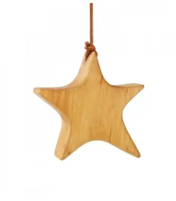 Etoile En Bois D'Aulne A Suspendre, Asymetrique 9 Cm|Waldfabrik, photophore en bois et étoile sapin de Noël Online