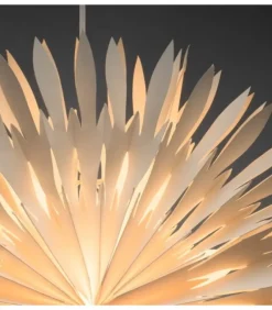 Etoile Lumineuse Electrique En Papier A Suspendre, Blanche, 60 Cm|Konstsmide, guirlandes lumineuses de Noël Clearance