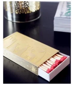 Etui Dore Motif Sapin De Noël Pour Boite D'Allumettes|Pluto Produkter, déco de Noël Scandinave New