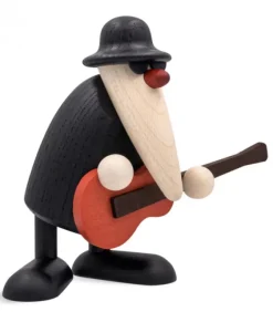 Figurine Musicien Jazz, Guitariste Avec Guitare Rouge|Köhler, Père Noël en bois Clearance