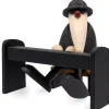 Figurine Musicien Jazz, Pianiste Avec Lunettes Noires|Köhler, Père Noël en bois Best