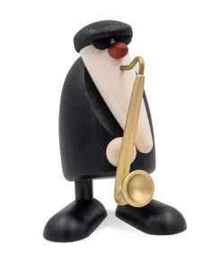 Figurine Musicien Jazz, Saxophoniste|Köhler, Père Noël en bois Sale