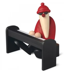 Figurine Père Noël Pianiste|Köhler, Père Noël en bois Sale
