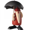 Figurine Père Noël Sous Parapluie|Köhler, Père Noël en bois Outlet