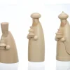 Figurines Bois Pour Crèche De Noël, Les Trois Rois Mages, 12 Cm|Schalling, crèche moderne