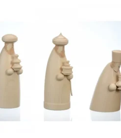 Figurines Bois Pour Crèche De Noël, Les Trois Rois Mages, 12 Cm|Schalling, crèche moderne