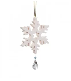 Flocon De Neige A Suspendre Avec Cristal Swarovski N° 2|Waldfabrik, photophore en bois et étoile sapin de Noël Discount