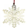 Flocon De Neige Design En Metal Dore A Accrocher|Pluto Produkter, déco de Noël Scandinave Sale