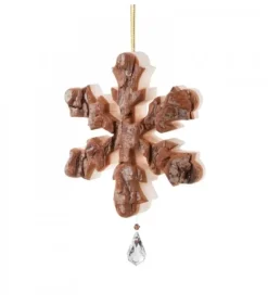 Flocon De Neige En Bois A Suspendre Avec Cristal Swarovski|Waldfabrik, photophore en bois et étoile sapin de Noël Online