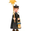 Garcon Chanteur Avec Etoile - Village De Noël Miniature|Hubrig, figurines pour enfant
