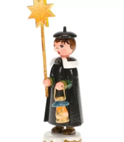 Garcon Chanteur Avec Etoile - Village De Noël Miniature|Hubrig, figurines pour enfant