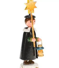 Garcon Chanteur Avec Etoile - Village De Noël Miniature|Hubrig, figurines pour enfant