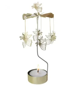 Grand Carrousel De Noël Anges Dores Volants, 28 Cm|Pluto Produkter, déco de Noël Scandinave