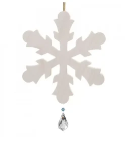 Grand Flocon De Neige A Suspendre Avec Cristal Swarovski 12 Cm|Waldfabrik, photophore en bois et étoile sapin de Noël New