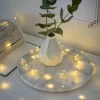 Guirlande Led A Pile, 20 Diodes Ambrees, Fil Argente|Konstsmide, guirlandes lumineuses de Noël Clearance