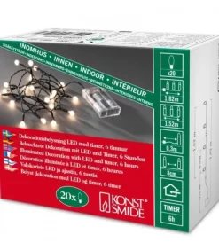 Guirlande Led A Pile ,20 Diodes Rondes|Konstsmide, guirlandes lumineuses de Noël Sale