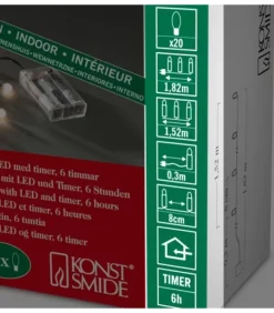 Guirlande Led A Pile ,20 Diodes Rondes|Konstsmide, guirlandes lumineuses de Noël Sale