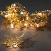 Guirlande Lumineuse Décorative A Led, Flocons De Neige Metalliques Dores|Konstsmide, guirlandes lumineuses de Noël