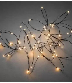 Guirlande Lumineuse Led Effet Gouttes, 100 Diodes Ambrees, Fil Noir|Konstsmide, guirlandes lumineuses de Noël Outlet