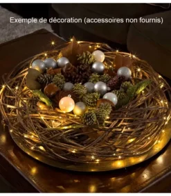 Guirlande Lumineuse Led Effet Gouttes, 50 Diodes Ambrees, Fil Noir|Konstsmide, guirlandes lumineuses de Noël Hot