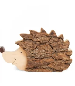 Herisson En Bois, 14 Cm|Waldfabrik, photophore en bois et étoile sapin de Noël New