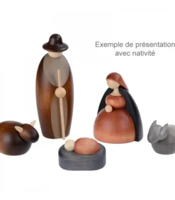 L'Ane Et Le Boeuf, 6 Cm|Köhler, Père Noël en bois Outlet