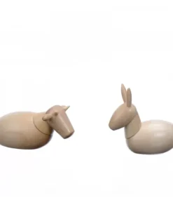 L'Ane Et Le Boeuf, Animaux De La Crèche De Noël, 6 Cm|Schalling, crèche moderne Hot