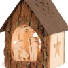 Lanterne Crèche De Noël Avec Figurines Ciselees, 14 Cm|Waldfabrik, photophore en bois et étoile sapin de Noël Hot