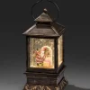 Lanterne De Noël À Neige A Led Avec Père Noël Et Enfants, 22 Cm|Konstsmide, guirlandes lumineuses de Noël