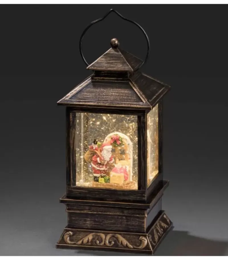 Lanterne De Noël À Neige A Led Avec Père Noël Et Enfants, 22 Cm|Konstsmide, guirlandes lumineuses de Noël