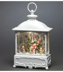 Lanterne De Noël Blanche, 4 Bonshommes De Neige Avec Oiseaux|Konstsmide, guirlandes lumineuses de Noël Best