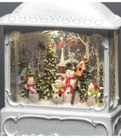 Lanterne De Noël Blanche, 4 Bonshommes De Neige Avec Oiseaux|Konstsmide, guirlandes lumineuses de Noël Best