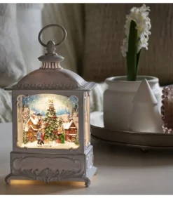 Lanterne De Noël Blanche, Village De Noël Avec Sapin|Konstsmide, guirlandes lumineuses de Noël Outlet