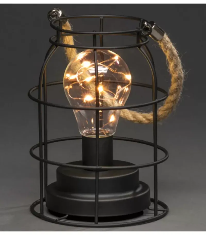 Lanterne Lumineuse A Led En Metal, Ronde, 18 Cm|Konstsmide, guirlandes lumineuses de Noël Clearance