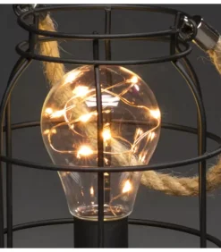 Lanterne Lumineuse A Led En Metal, Ronde, 18 Cm|Konstsmide, guirlandes lumineuses de Noël Clearance
