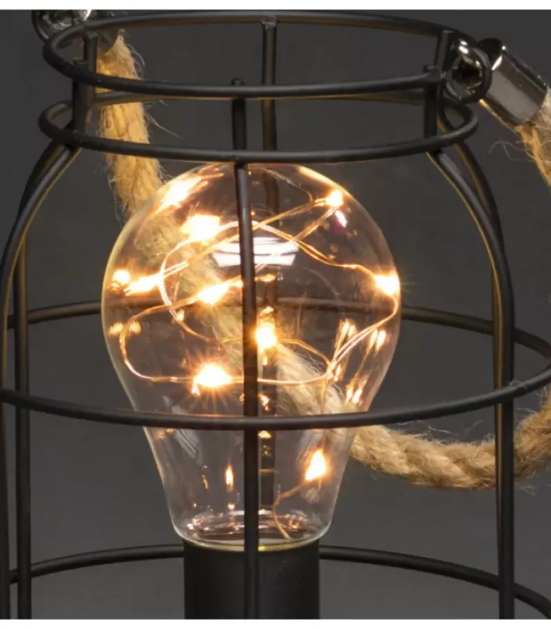 Lanterne Lumineuse A Led En Metal, Ronde, 18 Cm|Konstsmide, guirlandes lumineuses de Noël Clearance