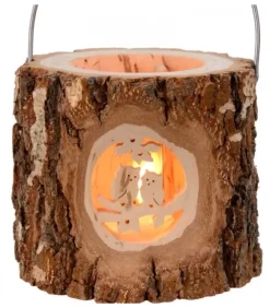 Lanterne Photophore En Bois, Couple D'Hiboux|Waldfabrik, photophore en bois et étoile sapin de Noël Discount