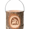 Lanterne Photophore En Bois, Cerf En Foret|Waldfabrik, photophore en bois et étoile sapin de Noël Clearance