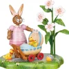 Lapin De Paques En Bois Avec Poussins Dans Landau|Hubrig, figurines pour enfant New