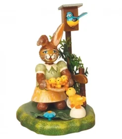 Lapin De Paques En Bois Et Poussins|Hubrig, figurines pour enfant Online